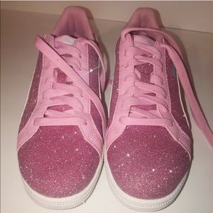 Puma shoes pink sparkles. Size US 6C